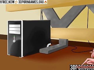 Animiertes kurzes Webcam-CG-Porno-Sexspiel