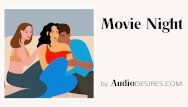 Clip night porn for women, asmr, erotic audio, sex story ffm trio